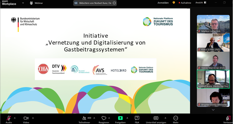 Foto: Ein Screenshot des Webinars.